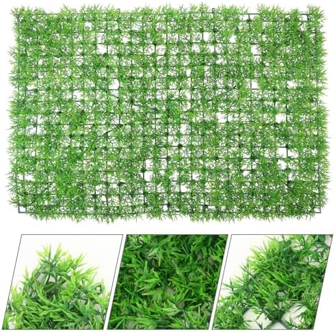 VOSAREA Artificial Plants Wall Panel Faux Grass Decor