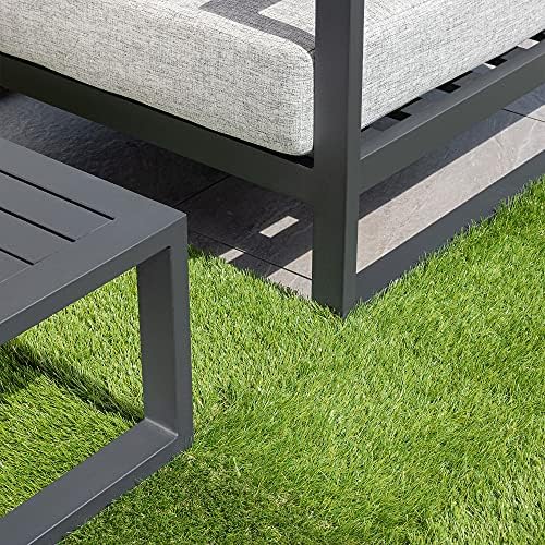 Navaris Artificial Grass Squares 12x12 Inches Pack of 4