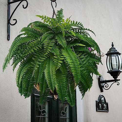 WAYNHUI 48 Inch Boston Fern Bush Artificial Plants