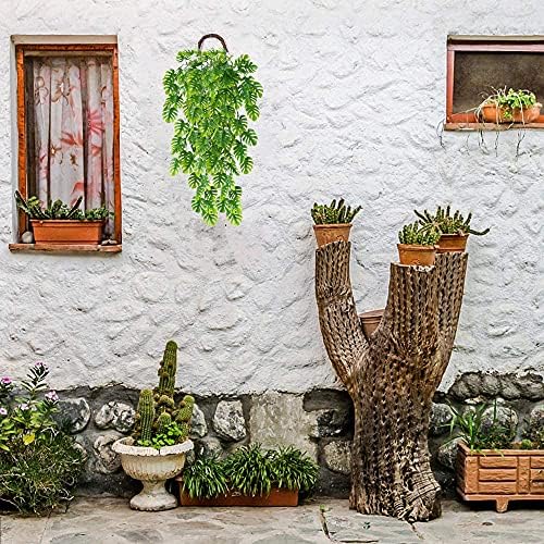PASYOU Artificial Hanging Plants Fake Monstera Vines for Home Decor