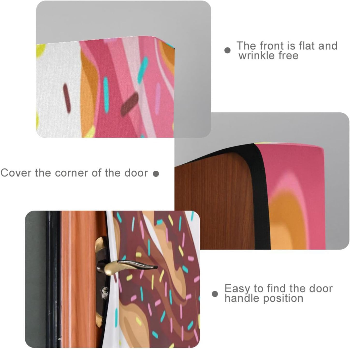 Susiyo Cute Donut Halloween Door Cover 32x79 in