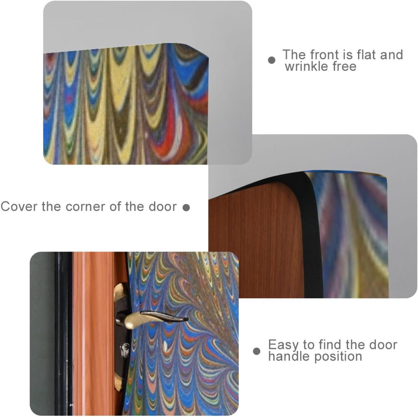 Susiyo Color Paint Halloween Door Cover 32x79 in