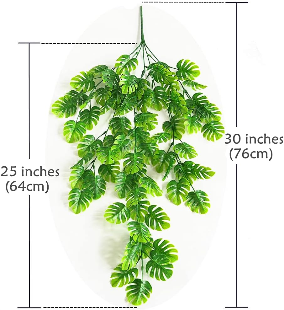 CATTREE Artificial Monstera Vines 2 Pack for Home Decor