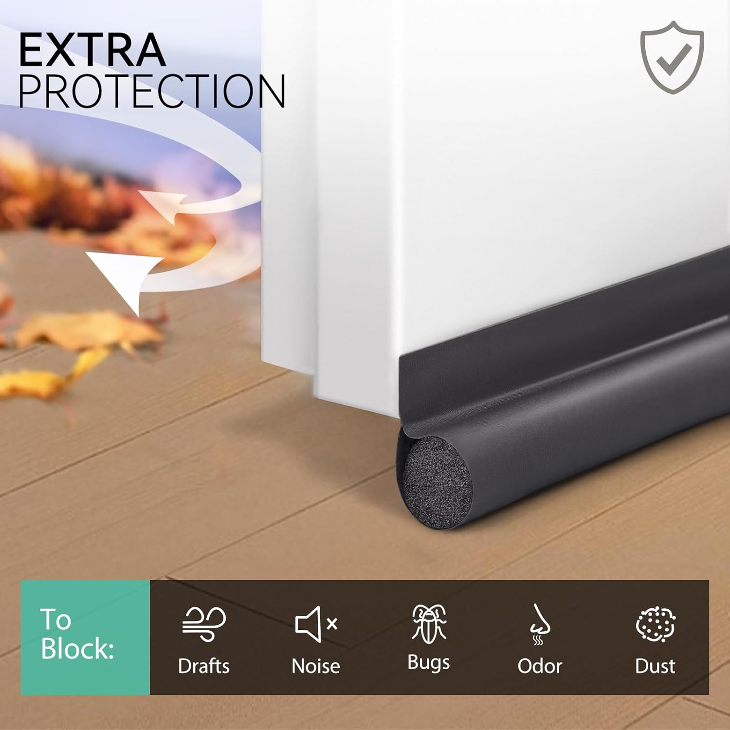 MAXTID 36 Inch Grey Door Draft Stopper