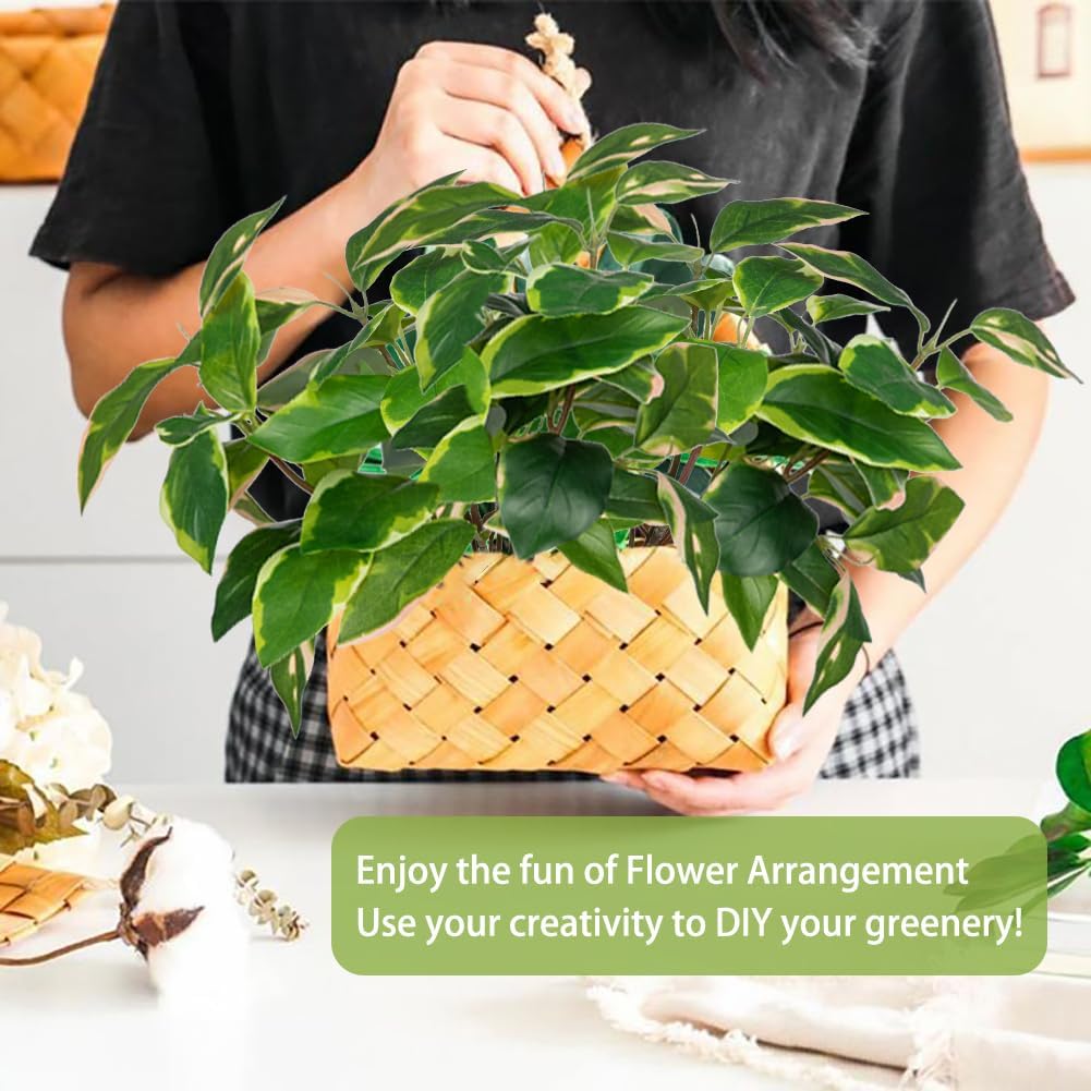 Oairse 2 Bundle Artificial Pothos Stems Greenery Decor
