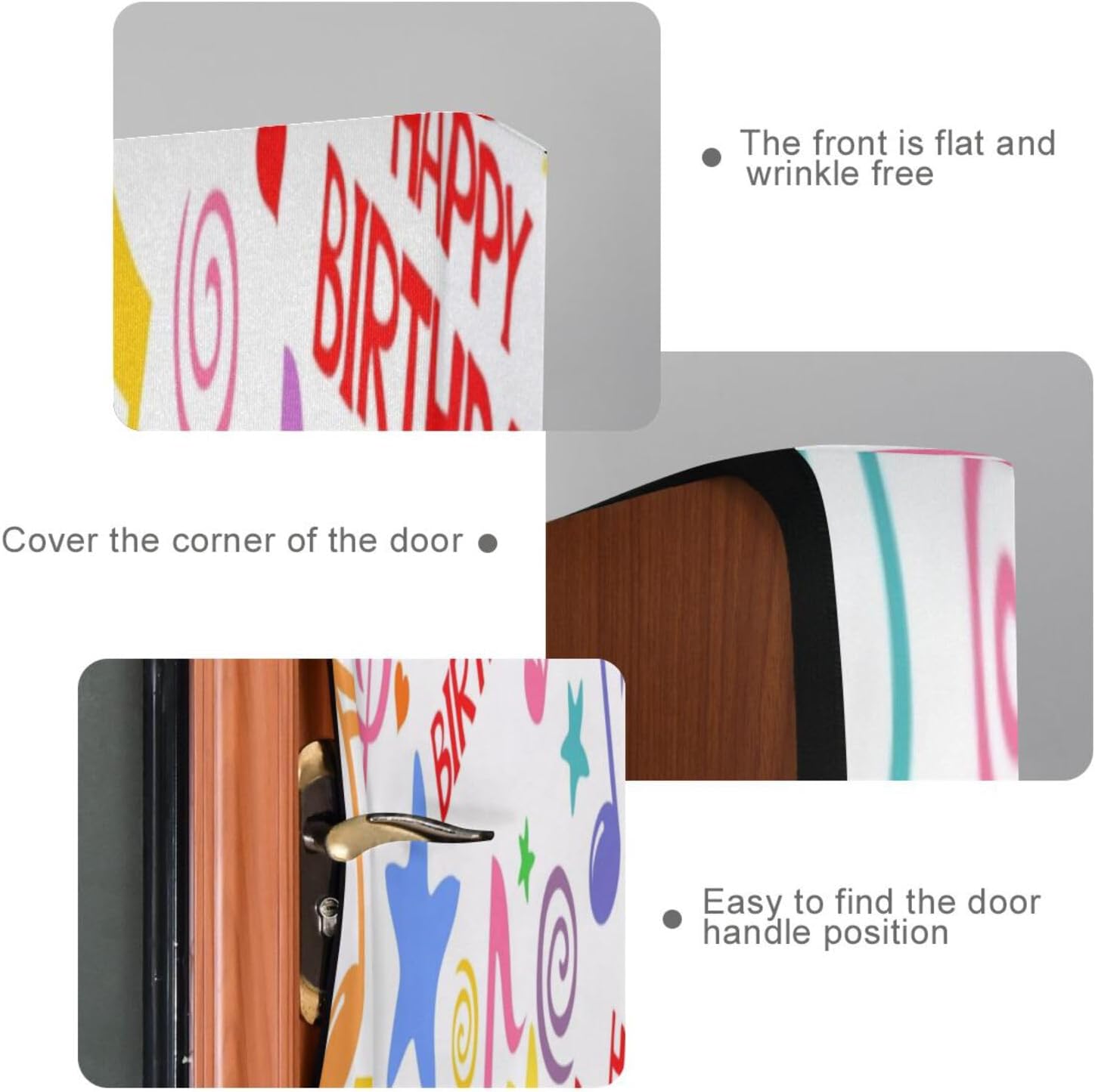 Susiyo Colorful Musical Notes Halloween Door Cover