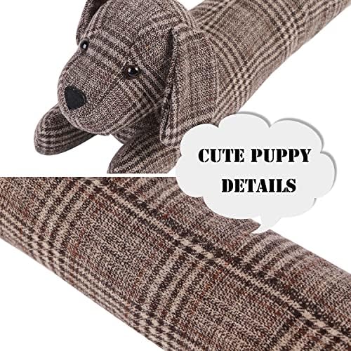 Cute Dog Draft Stopper Heavy Duty Door Sealer