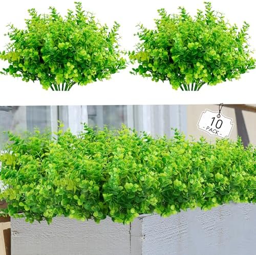 Artificial Plants for Outdoors 10 Bundles UV Resistant