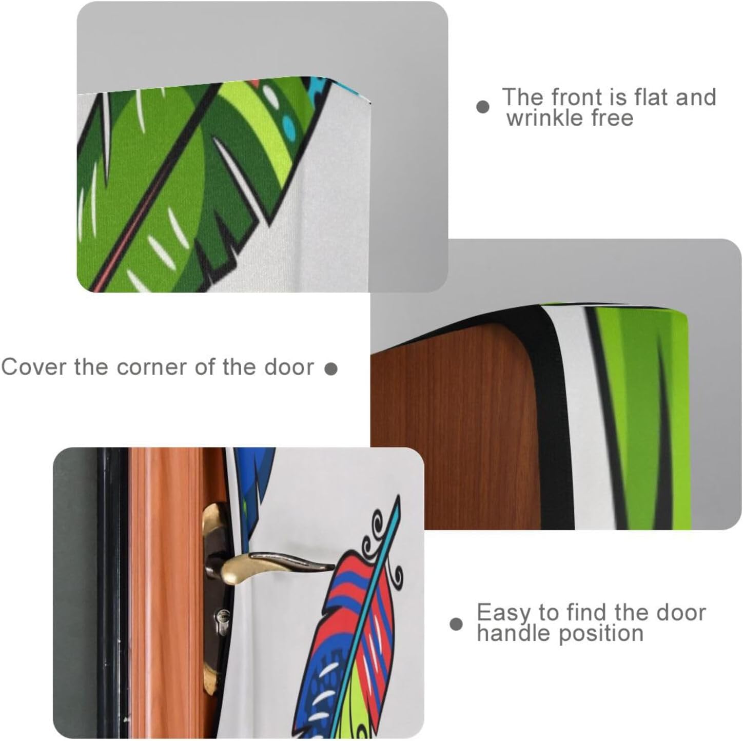 Susiyo Colored Feathers Halloween Door Cover