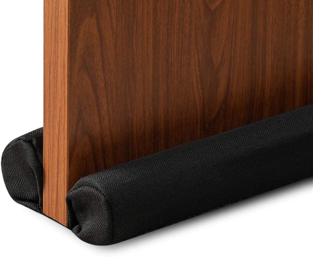 DreamQuil Door Draft Stopper 36 Inch Black