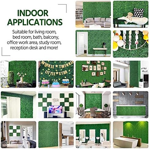JUOPZKENN Artificial Grass Wall Decor 15x23 Deep Milan