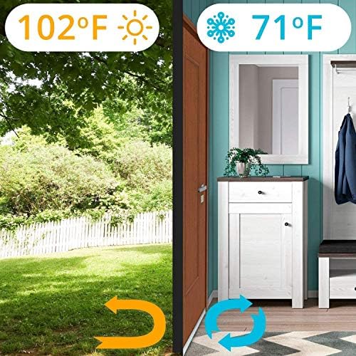 Suptikes Upgraded Door Draft Stopper for Large Gap 3 W x 37 L Black