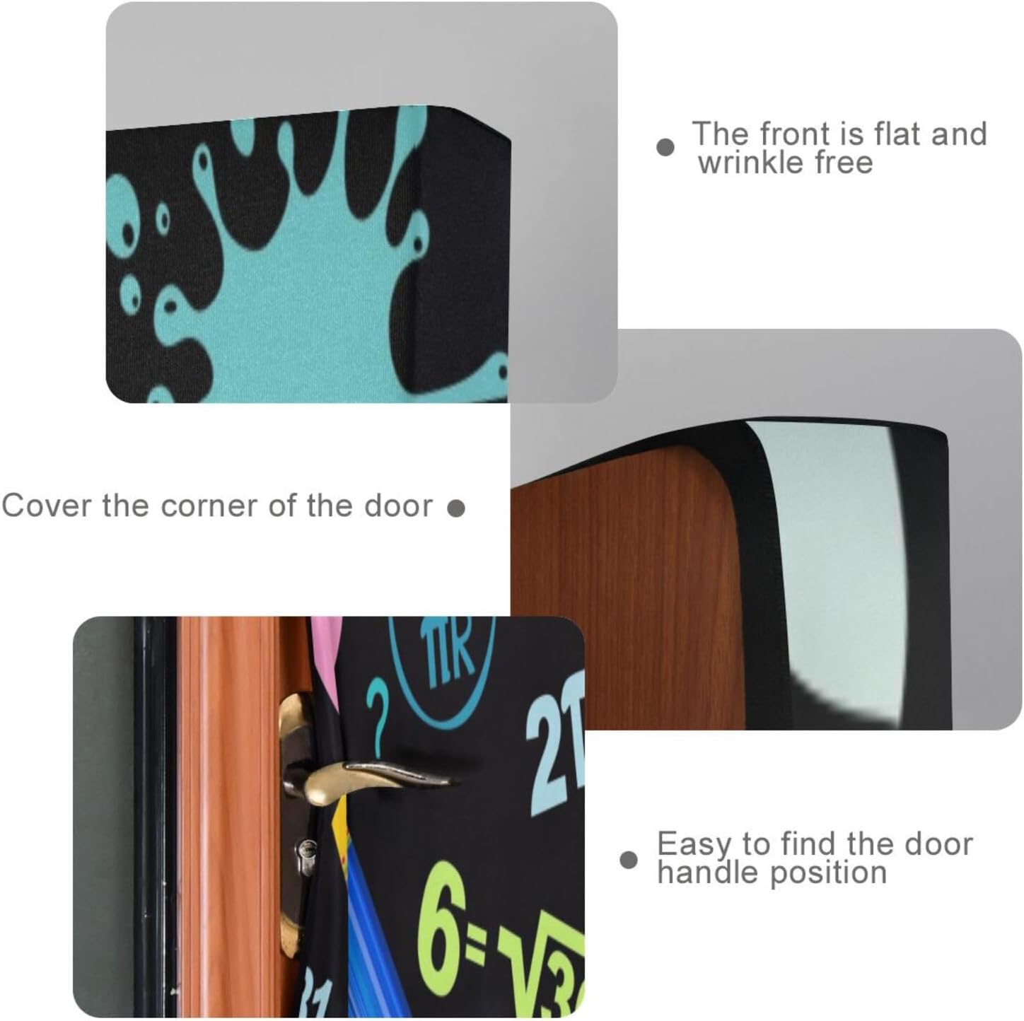 Susiyo Mathematics Concepts Halloween Door Cover Stretch Fabric 32x79 in