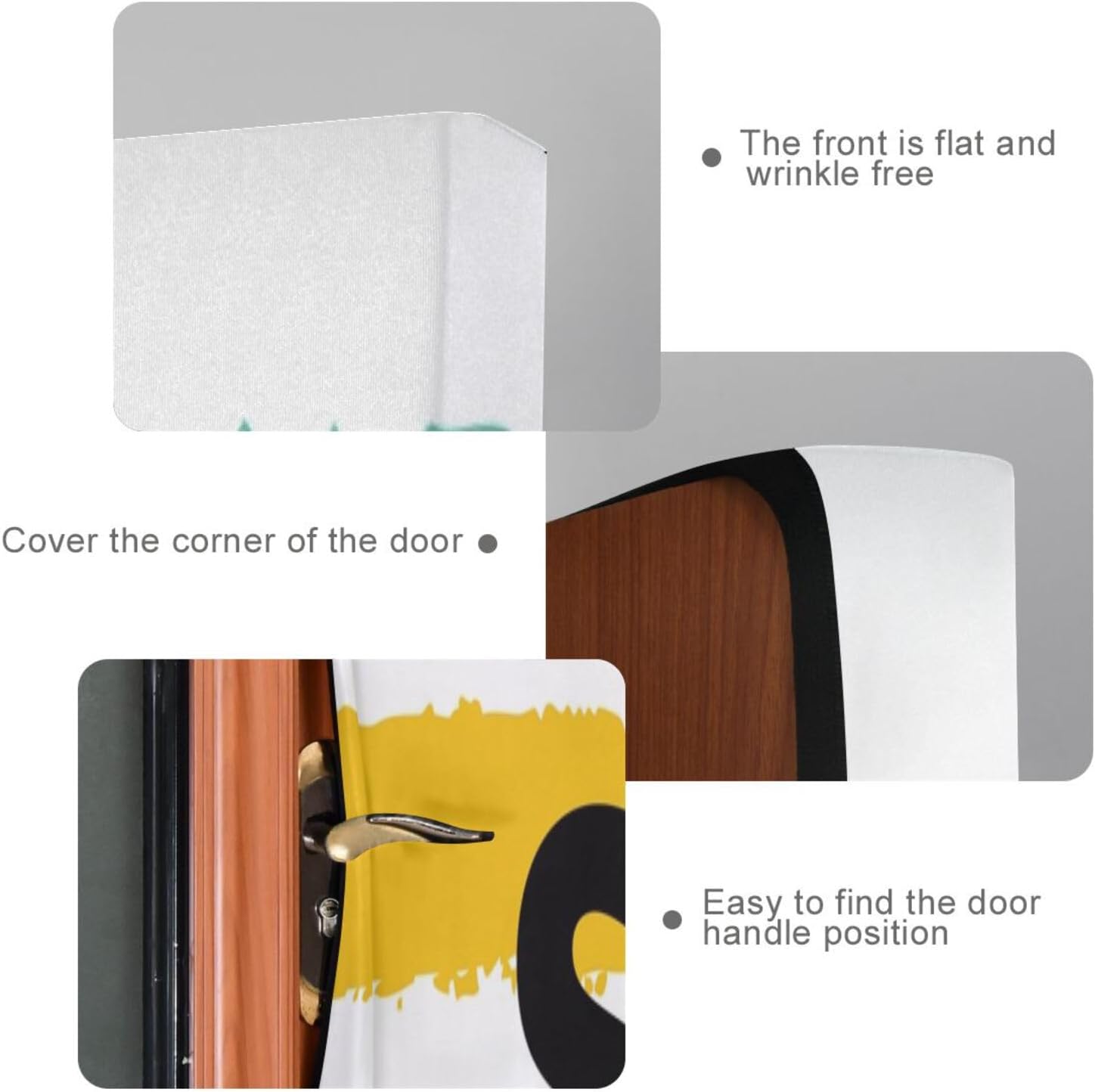 Susiyo Rainbow Colorful Stripes Halloween Door Cover