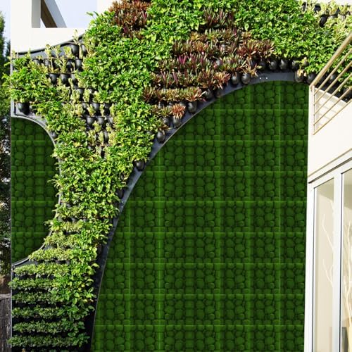 2pcs Artificial Moss Wall Panels Greenery Faux Moss Decor 12x12 Inch Easy Install