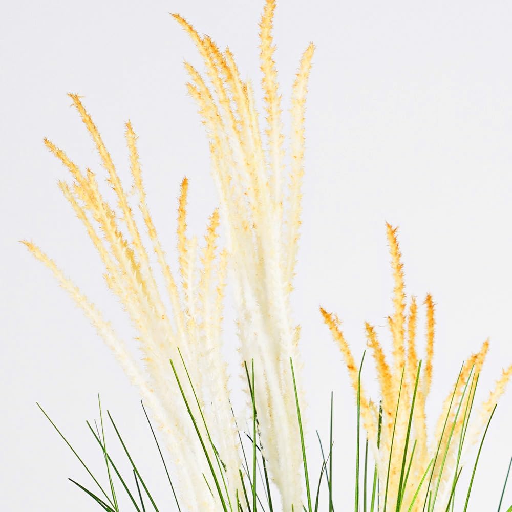 6PCS Artificial Onion Grass Fake Tall Grass for Indoor Outdoor Decor