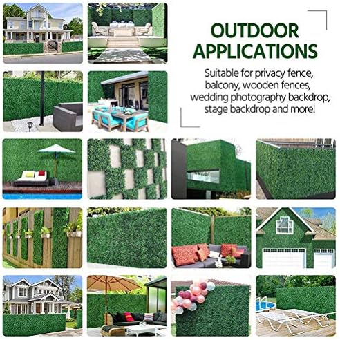 Gazaar Artificial Grass Wall Panels Faux Green Decor
