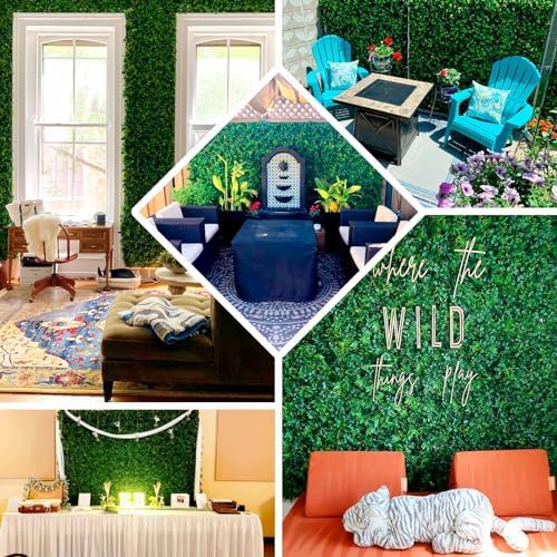 Efavormart 12 Sq Ft Artificial Greenery Panels Set