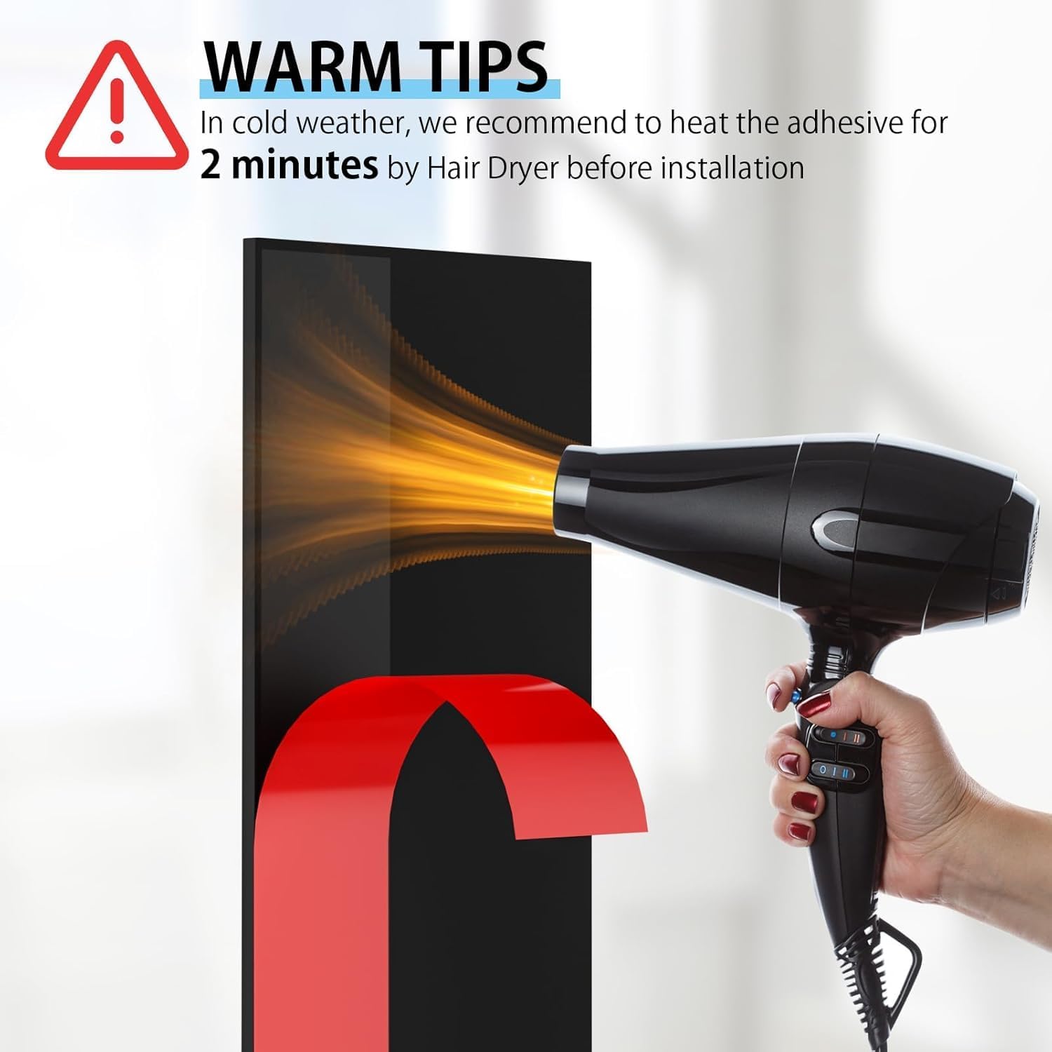 2 Pack Door Sweep Self Adhesive Weather Stripping Black