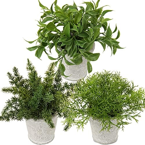 Briful Artificial Plant Set of 3 for Home Office and Living Room Decor