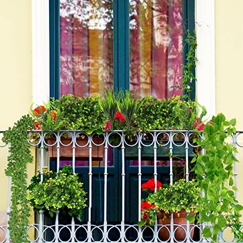 16 Pieces Artificial Plants for Indoor Outdoor Decor