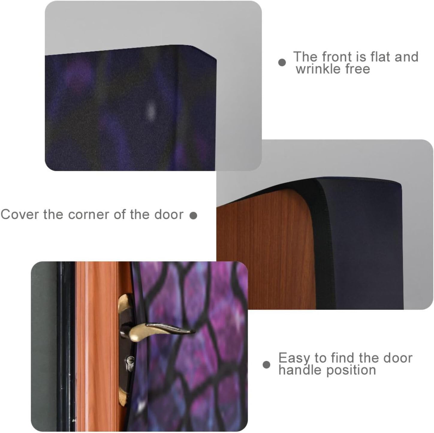 Susiyo Dark Giraffe Halloween Door Cover - 32x79 in Stretch Fabric Backdrop