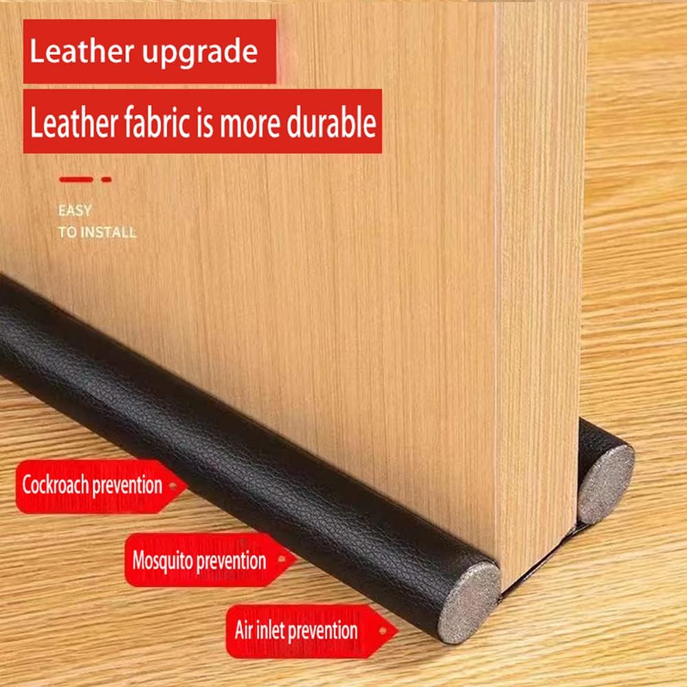 Selfdee Door Draft Stopper 37 Inch Black