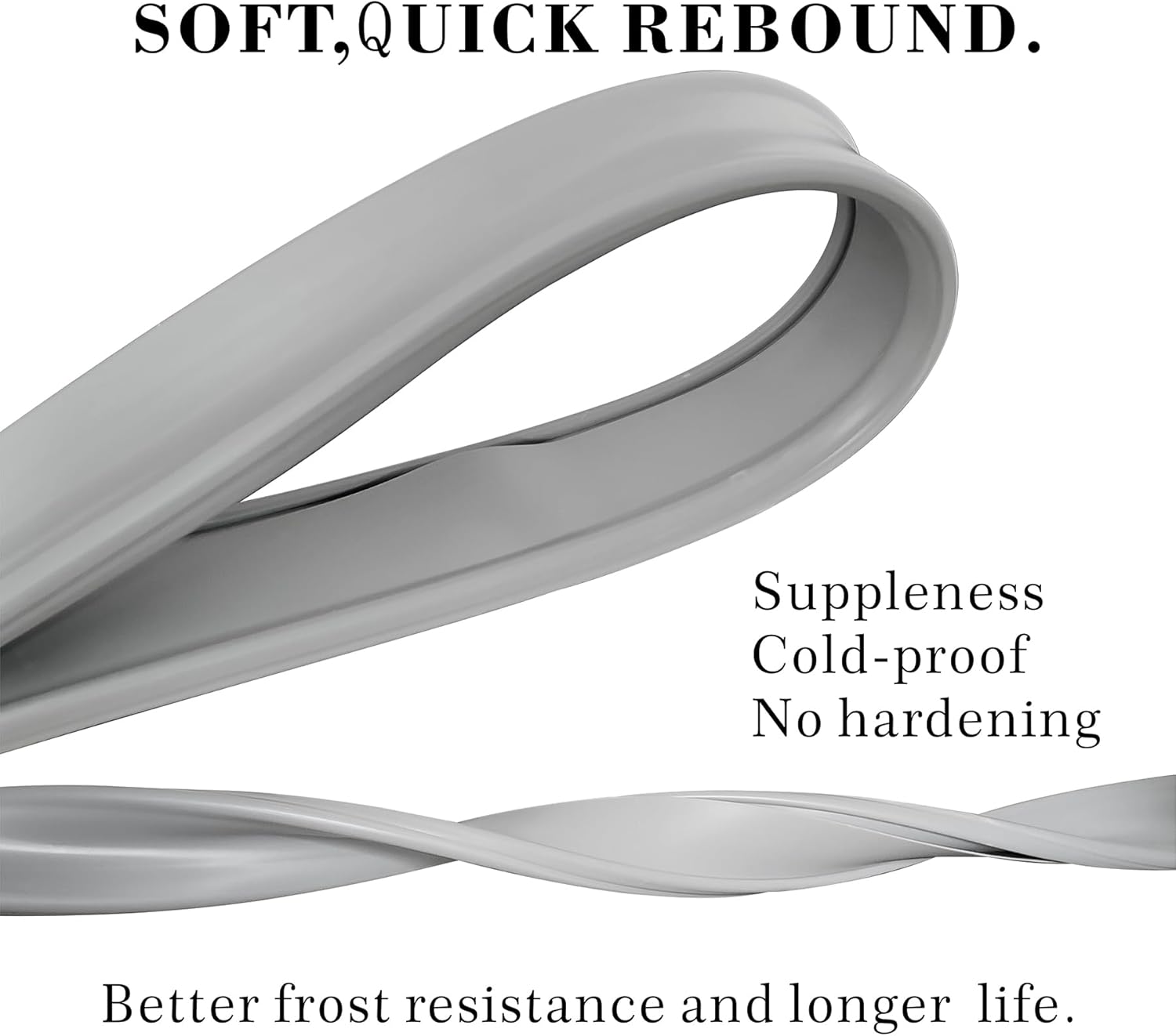 Draft Stopper for Bottom of Doors - Gray 37795 Inches