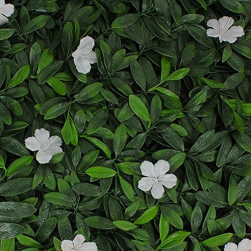 3rd Street Inn Artificial Hedge Wall Panel - 12 Panels White Cuckoo Flower