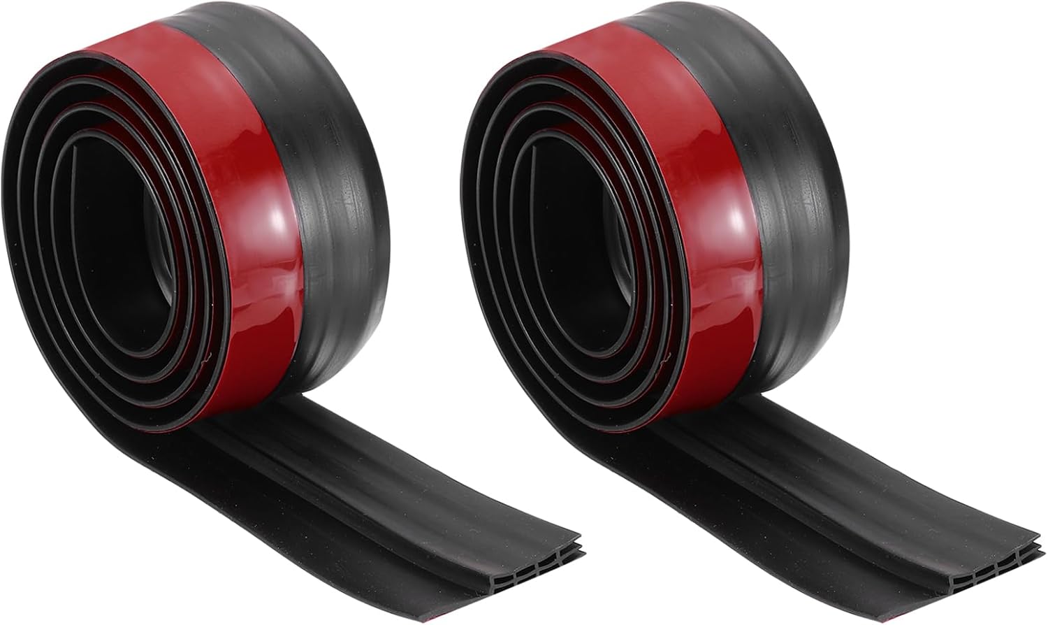 PATIKIL Door Draft Stopper 2 Pack 33FT Black 2 Inch Wide