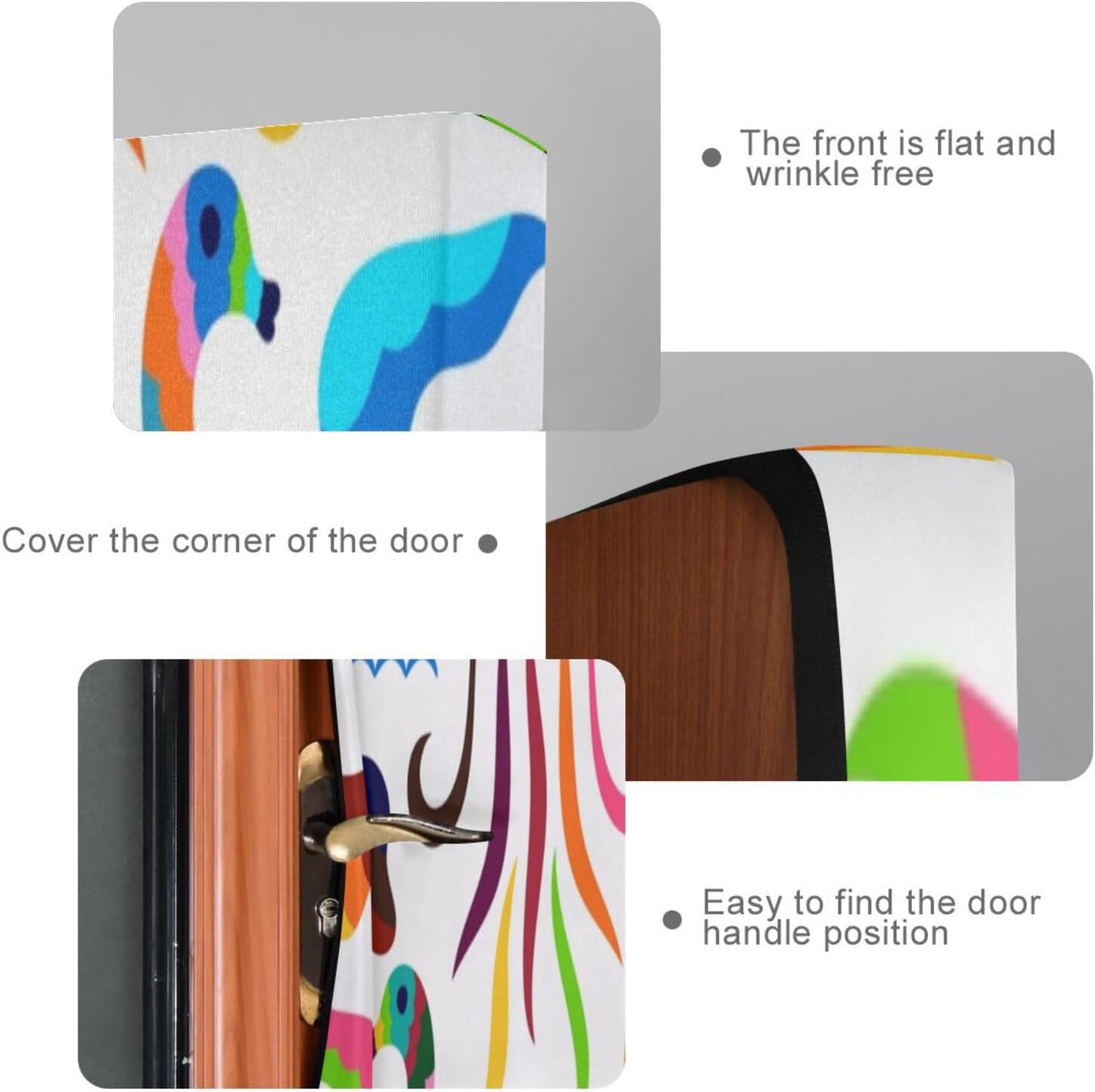 Susiyo Colorful Tortoise Fish Halloween Door Cover