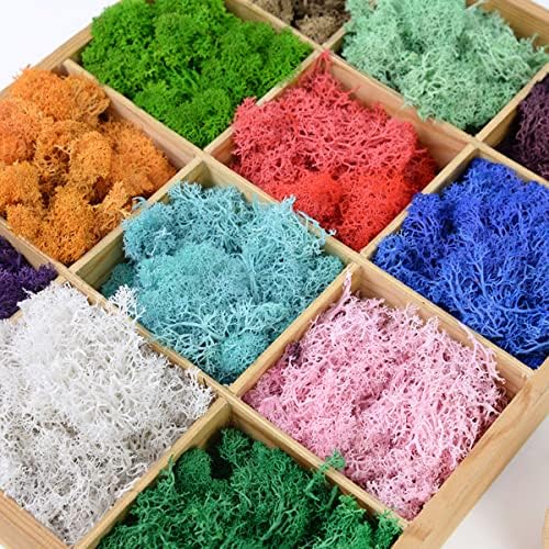 QueenBox 40g Multi-Color Artificial Moss for Home and Garden