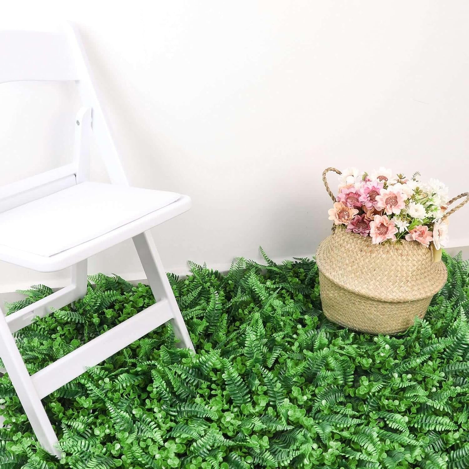 Efavormart 12 Sq Ft Artificial Greenery Panels Set