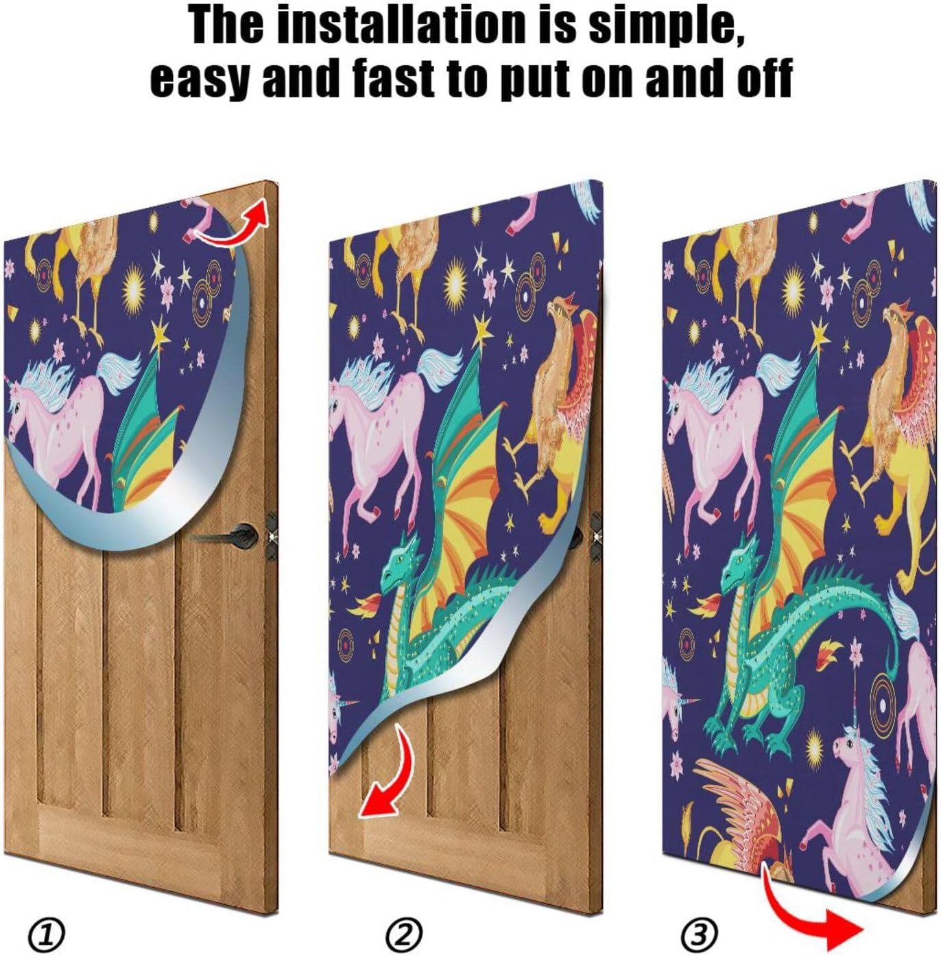 Susiyo Dragon Snorting Fire Halloween Door Cover