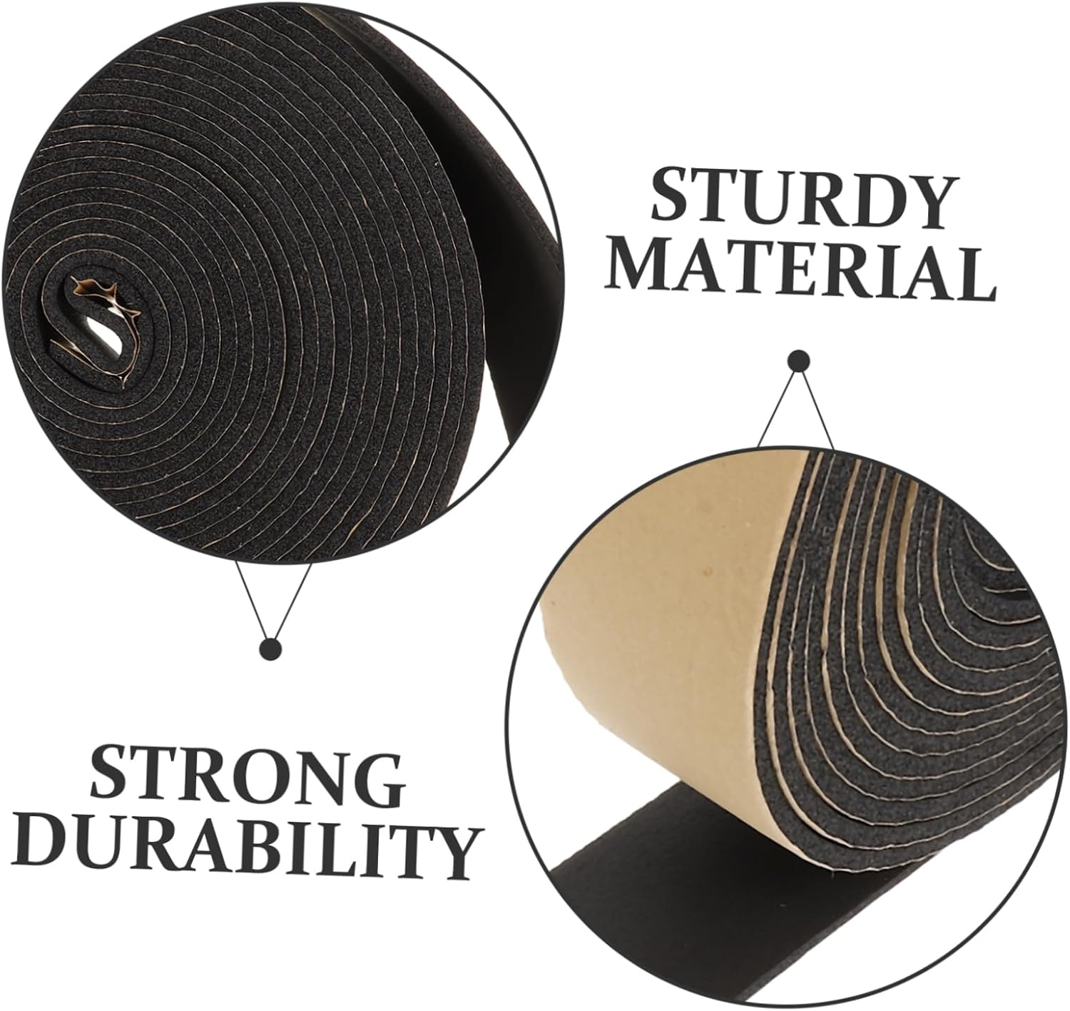 PRETYZOOM Multifunctional Soundproofing Strip for Sliding Doors