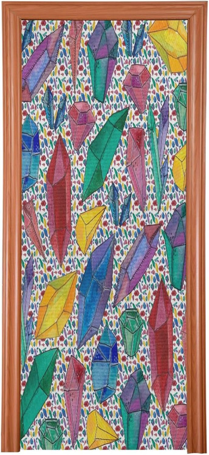 Susiyo Watercolor Halloween Door Cover 32x79 in