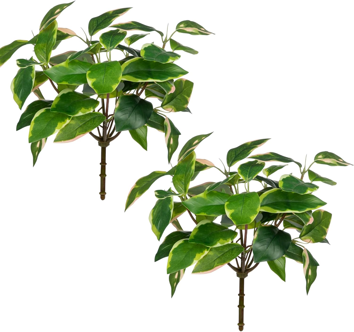 Oairse 2 Bundle Artificial Pothos Stems Greenery Decor
