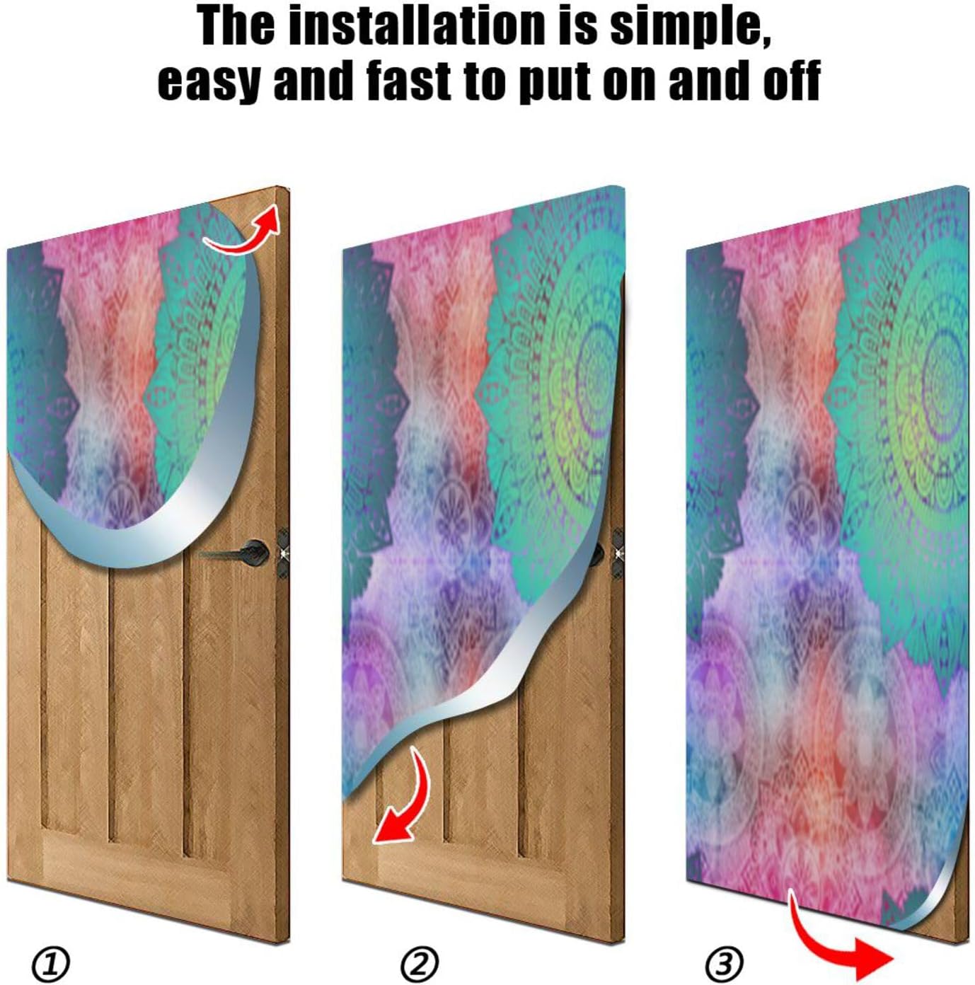 Susiyo Vintage Mandela Halloween Door Cover