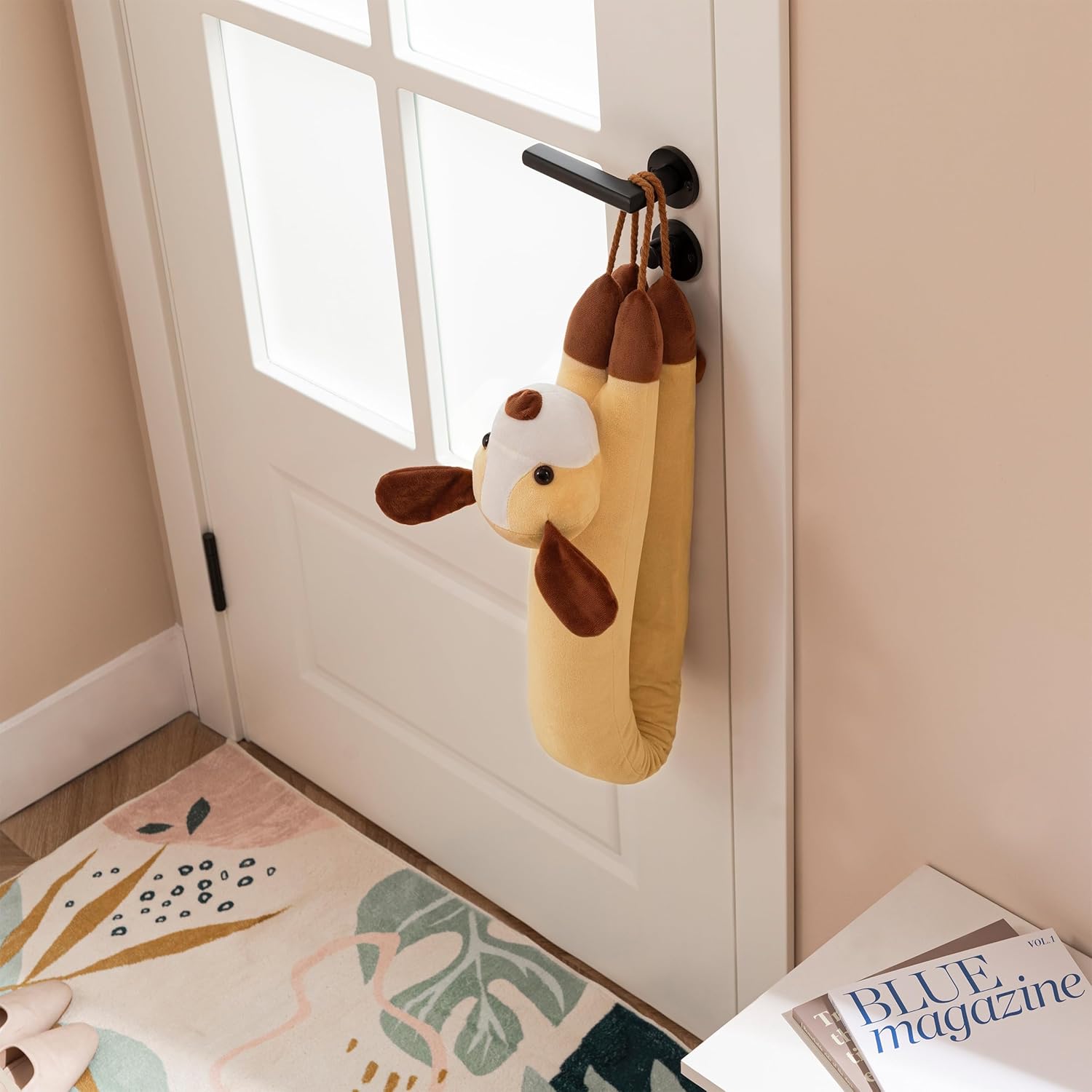 Sunolga 38 Inches Door Draft Stopper 24 LB Yellow Dog Shape