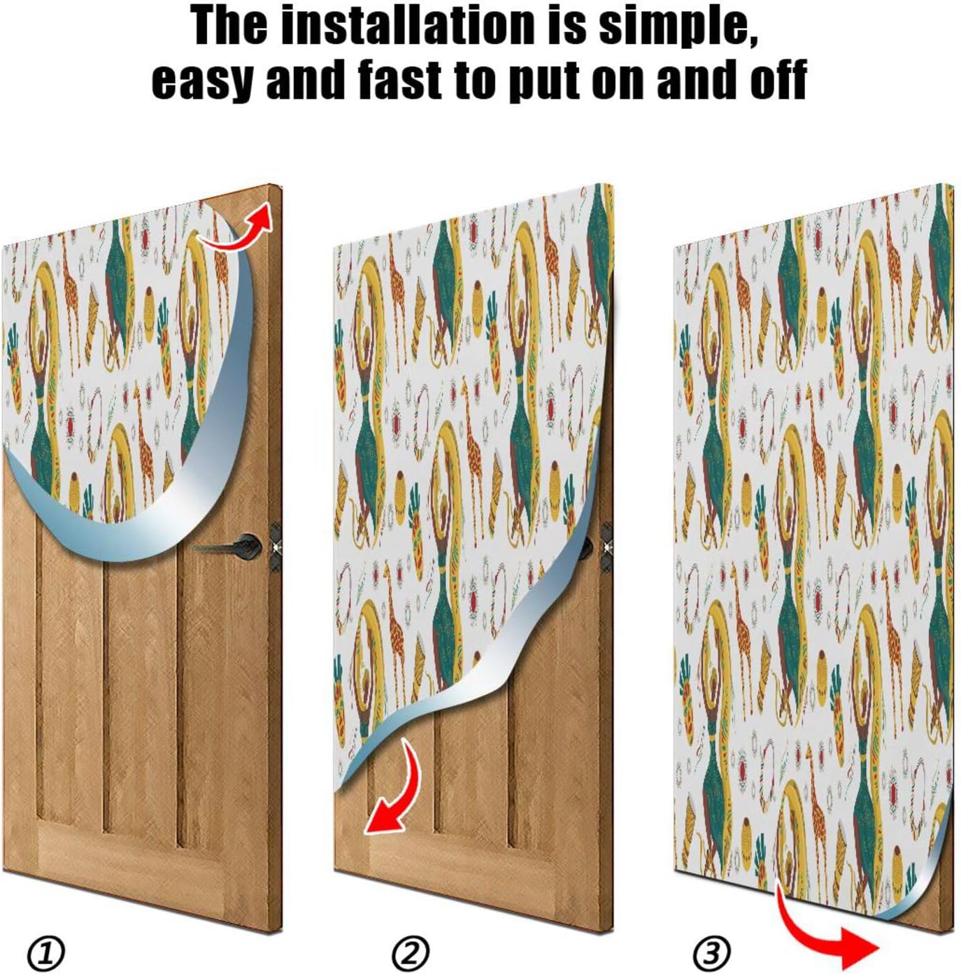 Susiyo Fangs Halloween Door Cover 32x79 In