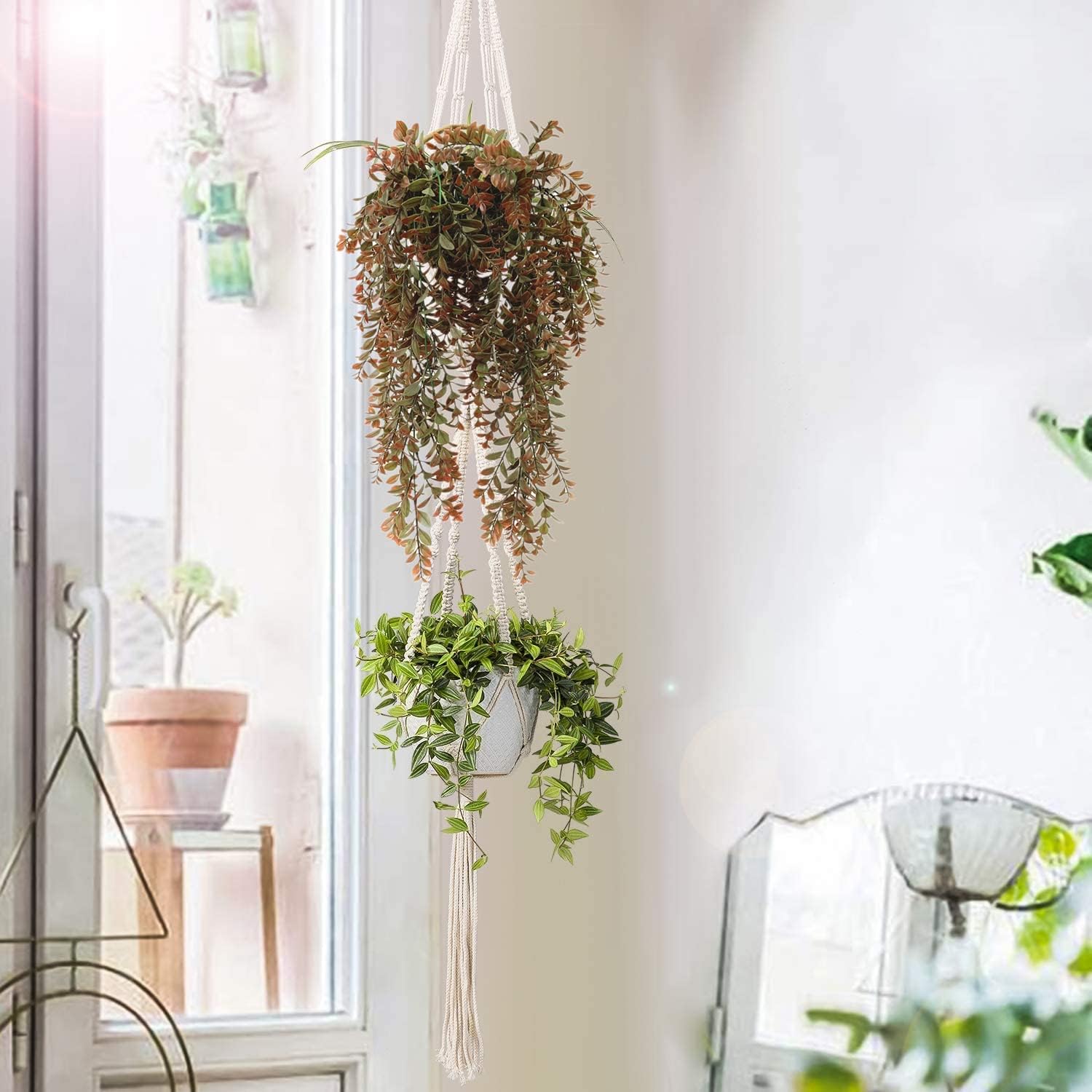 CATTREE Artificial Hanging Vines 4 Pack UV Resistant