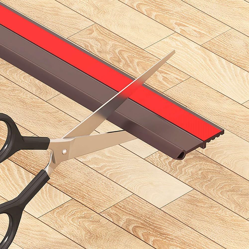 Lifeuping Door Draft Stopper 39in Black TPE Weather Stripping for Exterior and Interior Doors