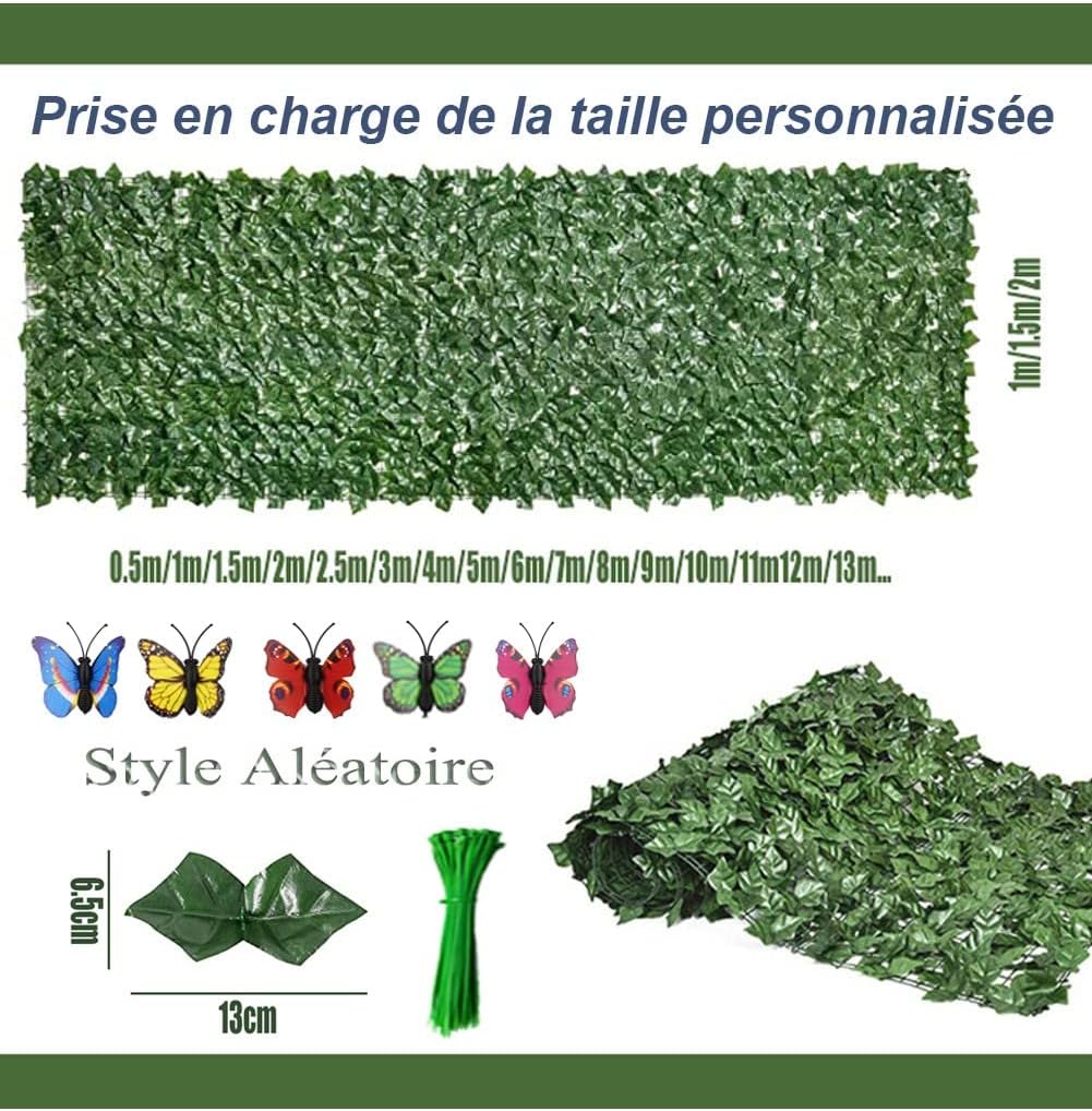 Artificial Ivy Privacy Fence Screen 1x6m Wedding Wall Decor