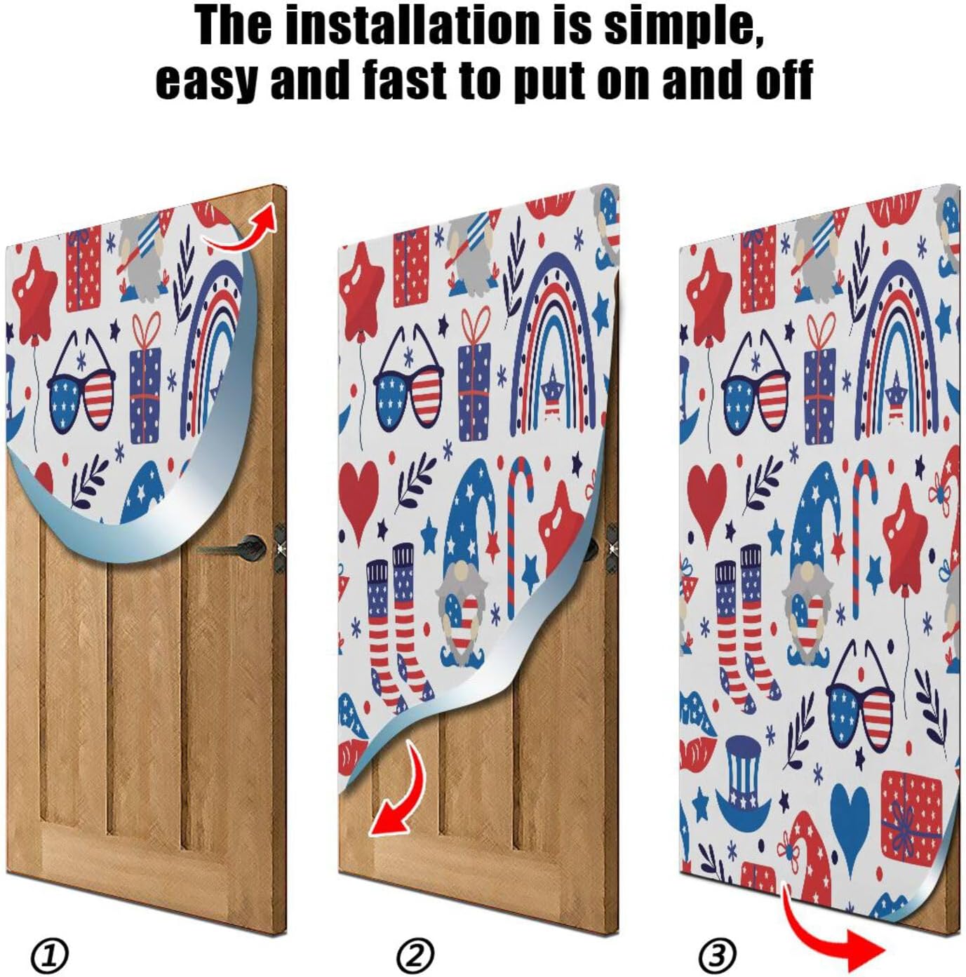 Susiyo Decorative Door Cover for Home Party Holidays 32x79 in