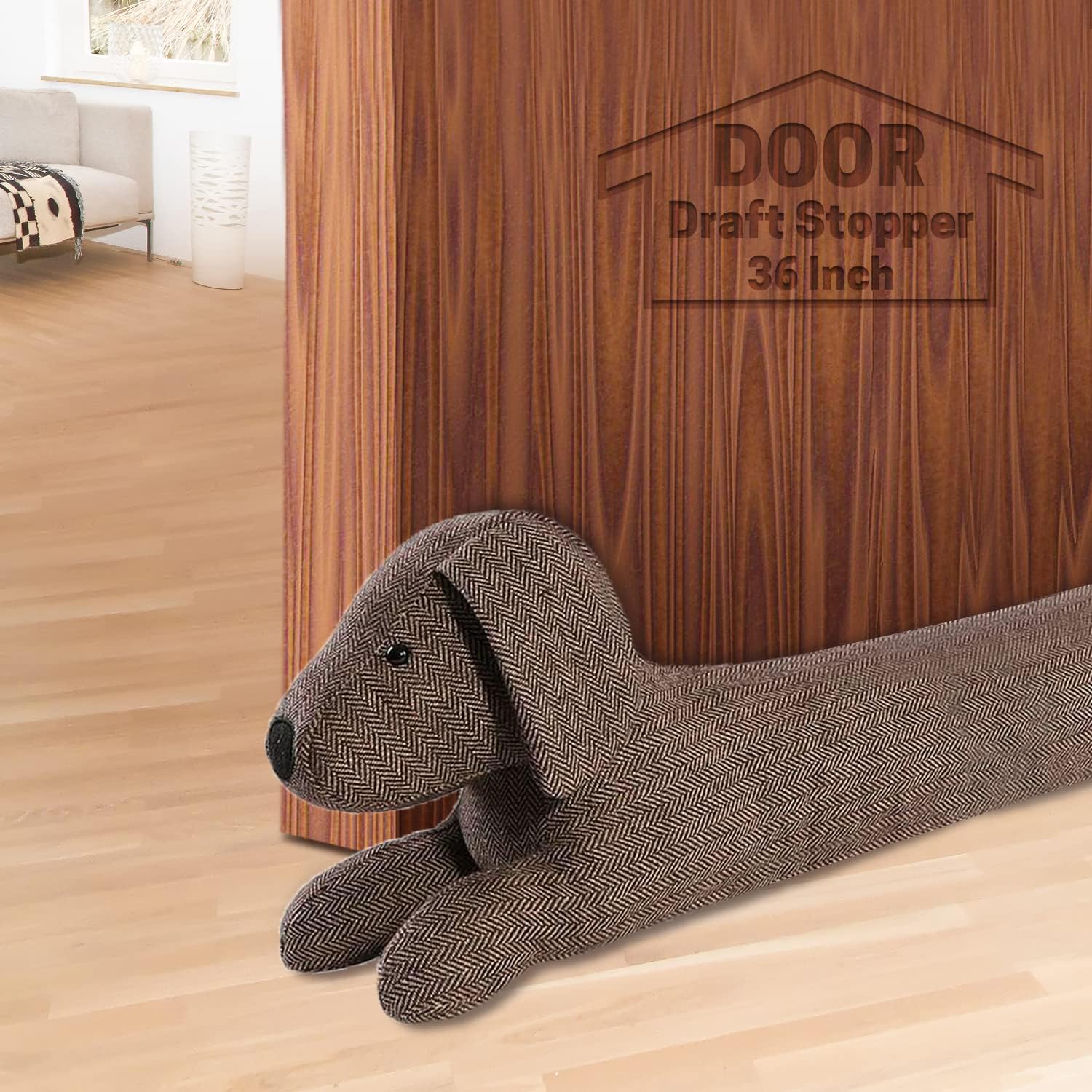 SWISSELITE 36 Inch Under Door Stopper with Animal Design