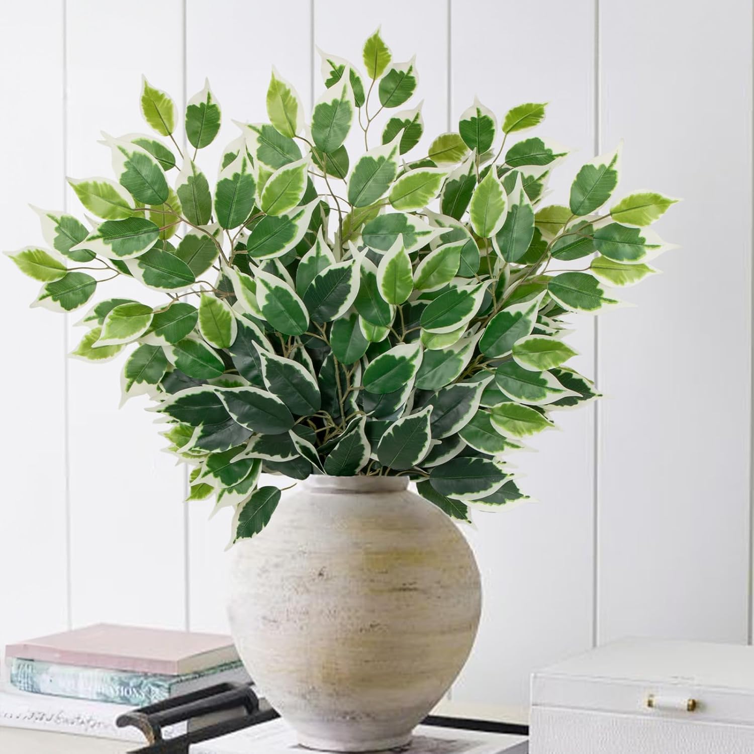 12PCS Ficus Artificial Branches 24 Greenery Decor