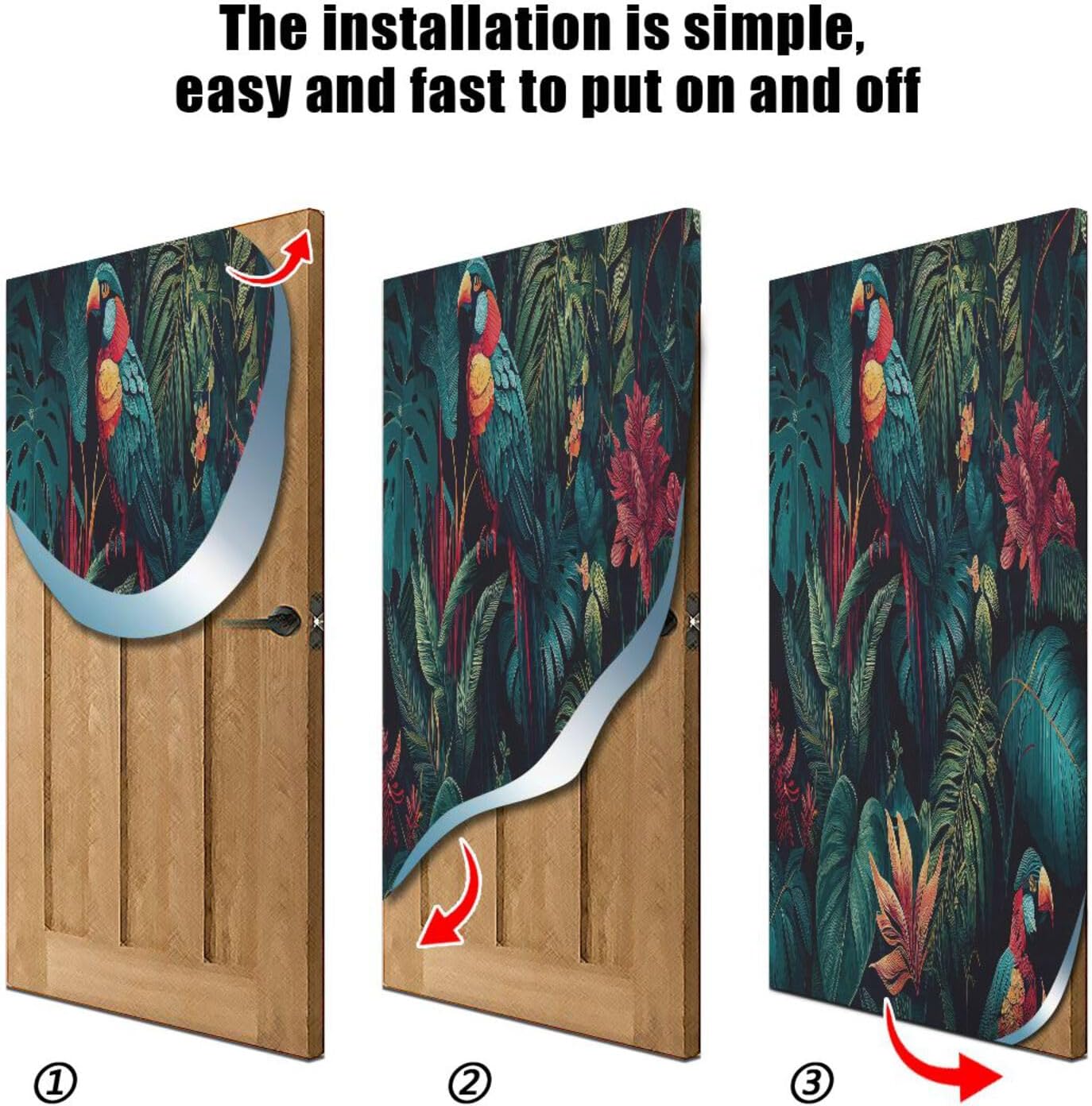 Susiyo Lush Vegetation Halloween Door Cover 32x79 In