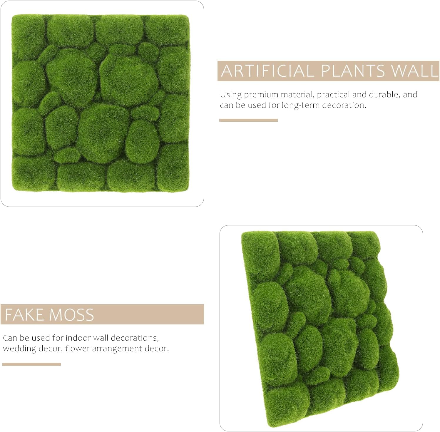 Fomiyess Artificial Moss Mat Wall Decor