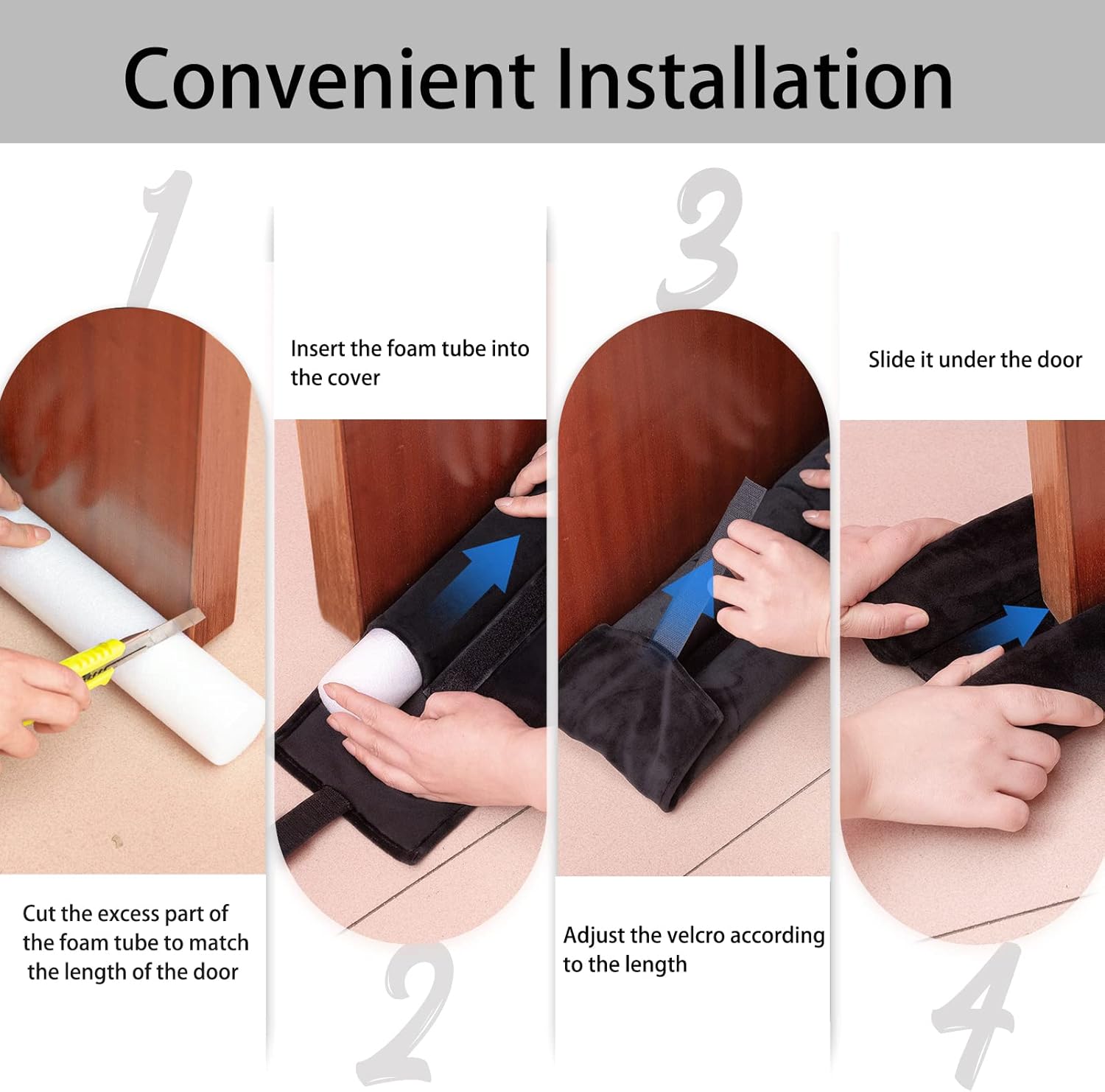 Marwood Adjustable Draft Stopper for Doors and Windows
