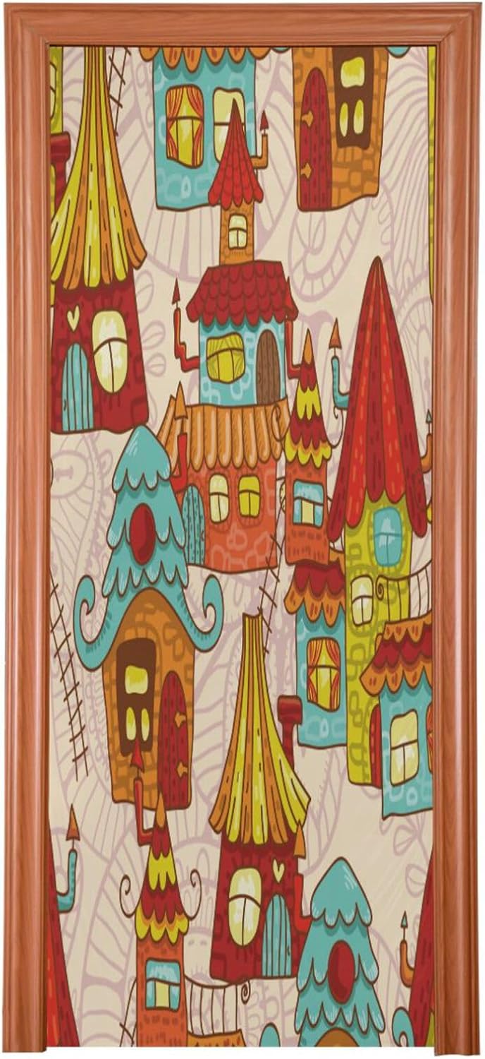 Susiyo Halloween Door Cover 32x79 in